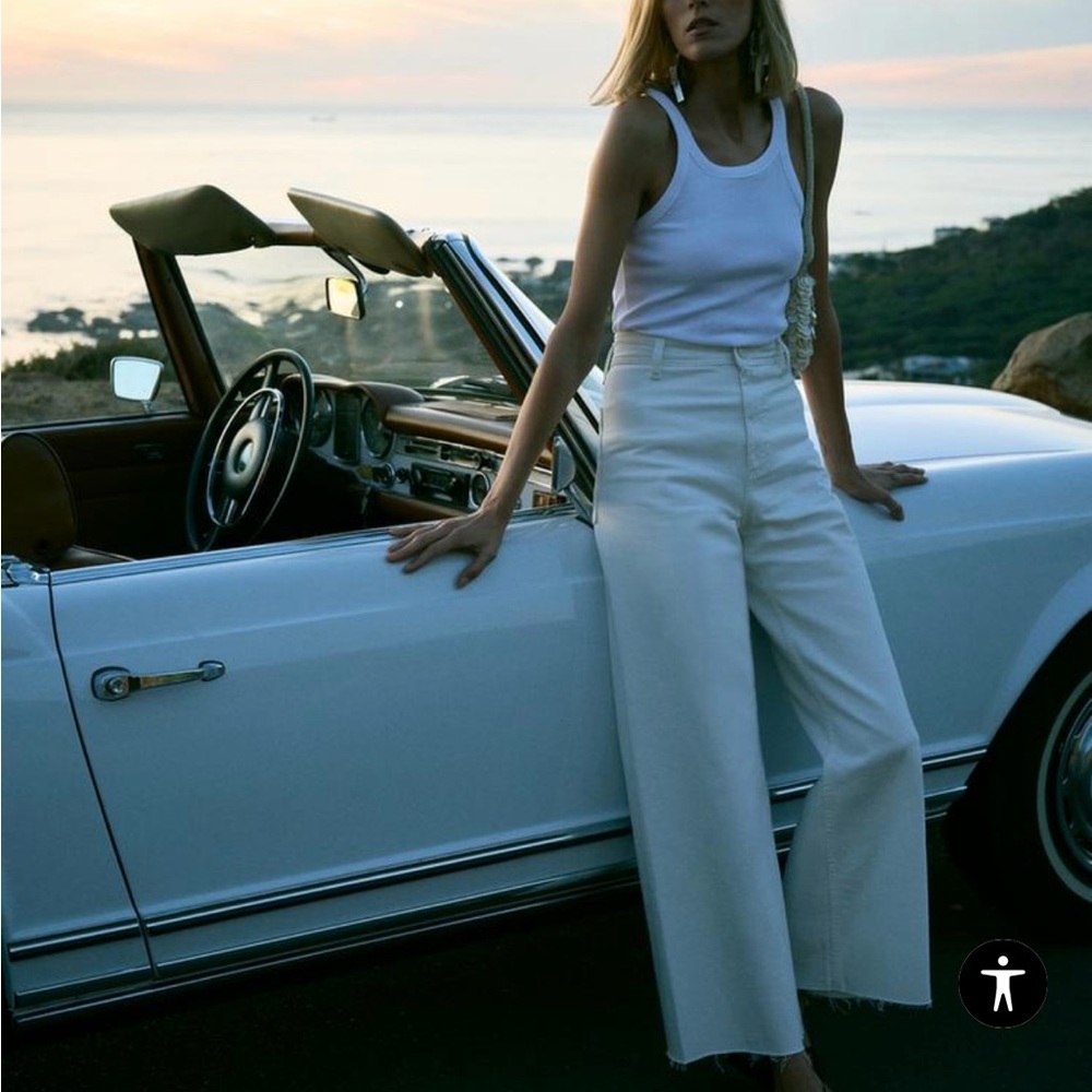 Zara Marine Straight denim - off white